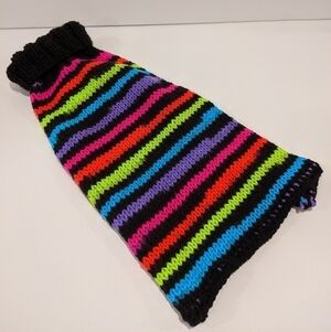 𝅺handmade knit dog sweater medium